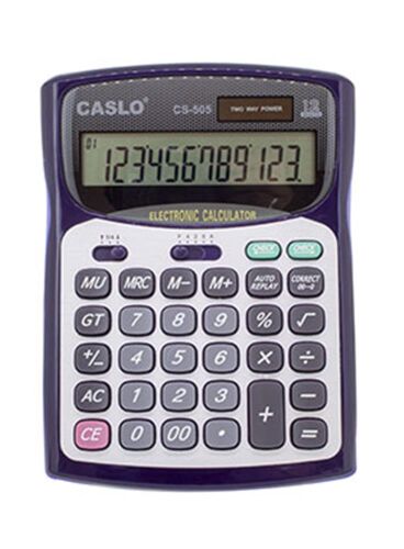 CSL CS-505 12 Hane Masa Tipi İşlem Kontrollü Su Geçirmez Hesap Makinesi - CSL