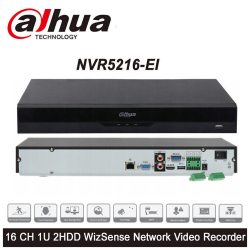 DAHUA NVR5216-EI, 16Kanal, 12Mpix, H265+, 2 HDD Desteği, 1080P Kayıt, 320Mbps Bant Genişliği, NVR - 1