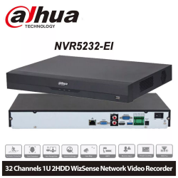 DAHUA NVR5232-EI, 32Kanal, 12Mpix, H265+, 2 HDD Desteği, 1080P Kayıt, 320Mbps Bant Genişliği, NVR - 1