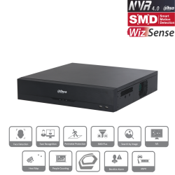 DAHUA NVR5832-EI, 32Kanal, 32Mpix, H265+, 8 HDD Desteği, 1080P Kayıt, 384Mbps Bant Genişliği, 2 Port GigaBit Lan, RAID 0/15/6/10, NVR - 1