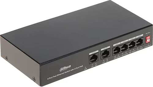 Dahua PFS3006-4ET-36 6 Port 10-100 (4 Poe + 2fe Uplınk Toplam 36W Poe) - DAHUA