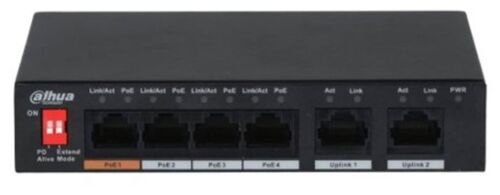 Dahua PFS3006-4ET-60 6 Port 10-100 (4 Poe + 2fe Uplınk Toplam 60W Poe) - DAHUA