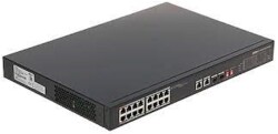 DAHUA PFS3218-16ET -135 16 PORT GIGABIT +1XRJ45-1XGB SFP COMBO 135W POE RACKMOUNT SWITCH - 1