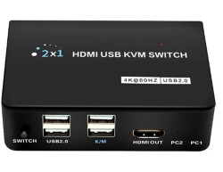 Dark DK-AC-KVMHD01 2x HDMI 4x USB KVM SWITCH 4K-30 Hz - 1