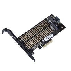 Dark DK-AC-PEM2X2 SATA + NVMe M.2 SSD PCI-E Kartı - 1