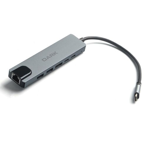 Dark DK-AC-U31X47 6sı 1 Arada USB 3.2 Gen 1 Type-C to Ethernet - HDMI Çoklayıcı - 1