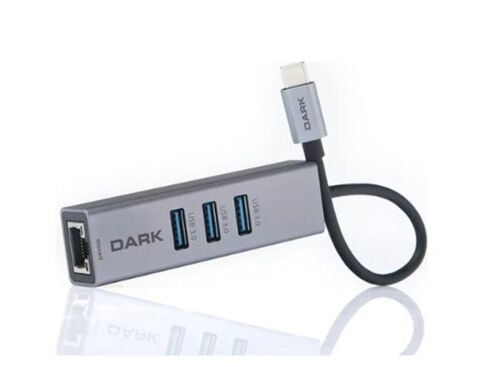 Dark USB31X41A Connect Master X5 USB3.1 Type-C to 4 Port USB-A 3.0 & 1X Type-C Charge - DARK