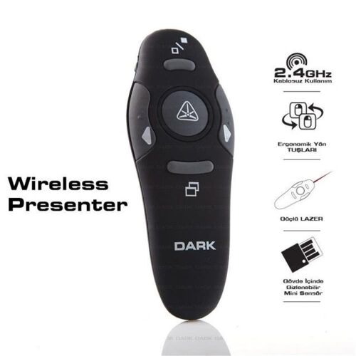 Dark DK-AC-WP03, USB, Kablosuz Presenter RF,Sunum - DARK