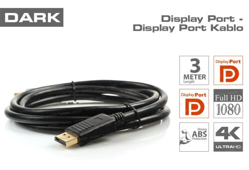 Dark DK-CB-DPL300 3Mt Display Erkek To Display Erkek - DARK