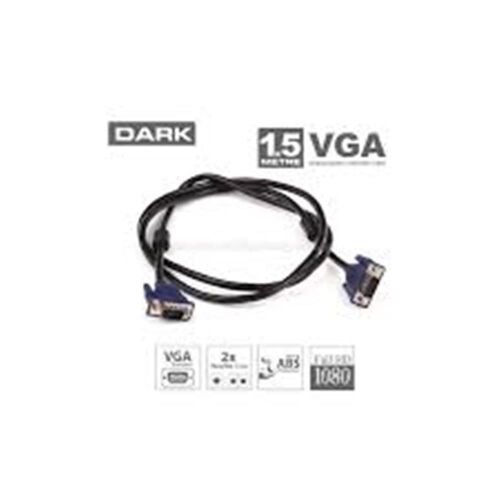 Dark DK CB VGA1501.5mt VGA Kablosu (Erkek-Erkek) - DARK