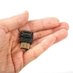 Dark DK-HD-AMXF90 HDMI 90° Dönüştürücü Dirsek - HDMI Erkek - HDMI Dişi - 2