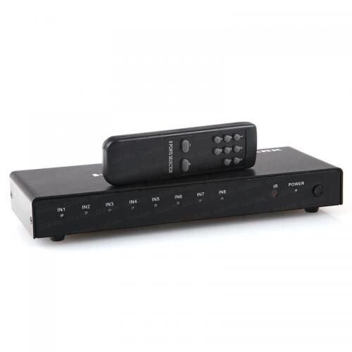 Dark DK-HD-SW8X1 Full HD 8 Giriş 1 Çıkışlı Uzaktan Kumandalı HDMI Switch (Seçici) - DARK
