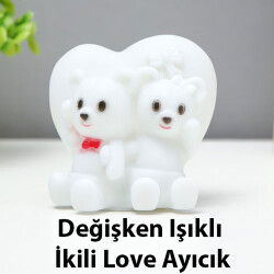 Değişken Işıklı İkili Love Ayıcık - 1