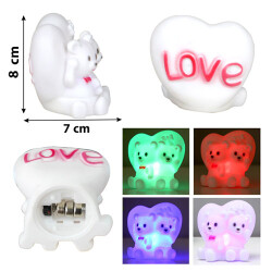 Değişken Işıklı İkili Love Ayıcık - 2