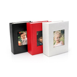 Deri 100'lük 10x15cm. Pencereli Fotoğraf Albümü - 1