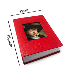 Deri 100'lük 10x15cm. Pencereli Fotoğraf Albümü - 5