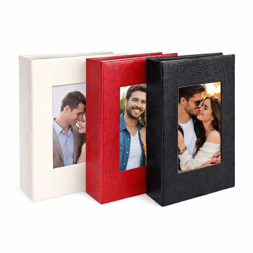 Deri 100'lük 15x21cm. Pencereli Fotoğraf Albümü - OFİSOMİ-T