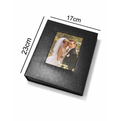 Deri 100'lük 15x21cm. Pencereli Fotoğraf Albümü - 5