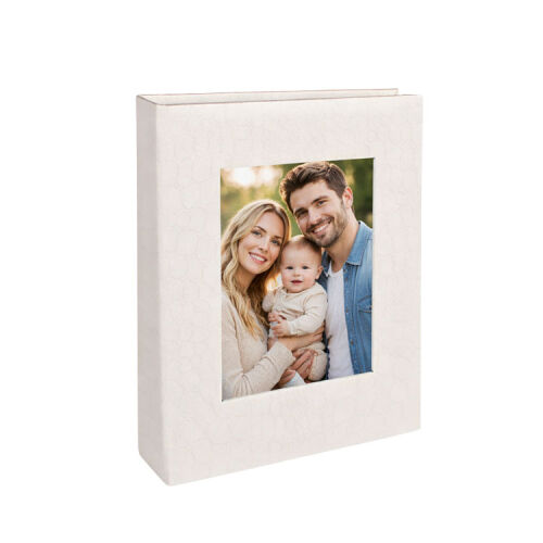 Deri 100'lük 15x21cm. Pencereli Fotoğraf Albümü - 11