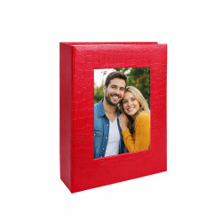 Deri 100'lük 15x21cm. Pencereli Fotoğraf Albümü - 6