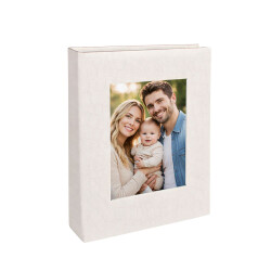 Deri 100'lük 15x21cm. Pencereli Fotoğraf Albümü - 8