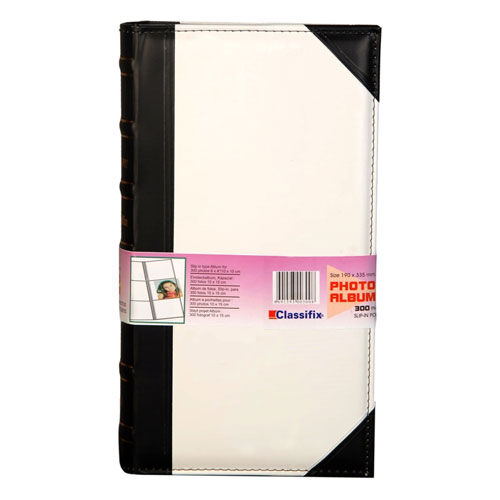 Deri Fotoğraf Albümü 300'lük 10x15 cm Siyah Beyaz - OFİSOMİ-S