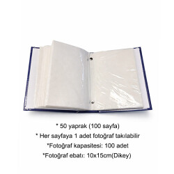 Deri Görünümlü Fotoğraf Albümü - 10x15 - 2