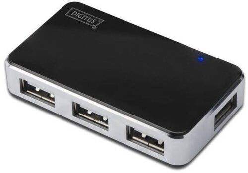 Digitus DA-70220 4 PORT 2.0 SİYAH USB ÇOKLAYICI - 1
