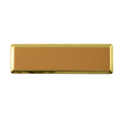 Dikdörtgen Metal Yaka İsimliği (altın) 7,5x2,3 cm - 3