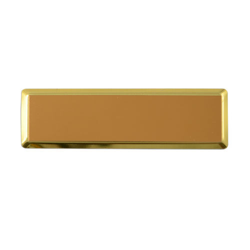 Dikdörtgen Metal Yaka İsimliği (altın) 7,5x2,3 cm - 3