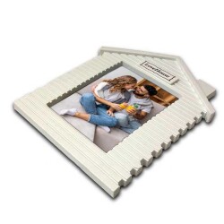 Dikey Beyaz Ev Fotoğraf Çerçevesi - 13x18cm - 4