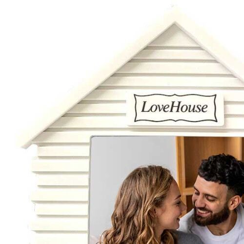 Dikey Beyaz Ev Fotoğraf Çerçevesi - 13x18cm - 5