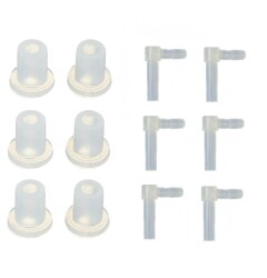 Dirsek (6 Adet) ve Silikon Yüzük (6 adet) - 1