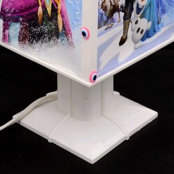 Dönen Abajur Pembe Boncuk Fotoğraflı Gece Lambası - 2