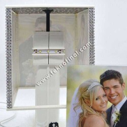 Dönen Abajur Smokin Fotoğraf Takılabilen Gece Lambası - 4