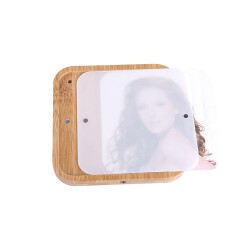 Dönen Ahşap Led'li Fotoğraf Çerçevesi - 4