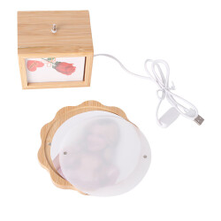 Dönen Ahşap Led'li Papatya Çerçeve - 7