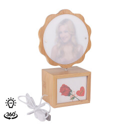 Dönen Ahşap Led'li Papatya Çerçeve - 8