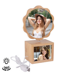 Dönen Ahşap Led'li Papatya Çerçeve - 9