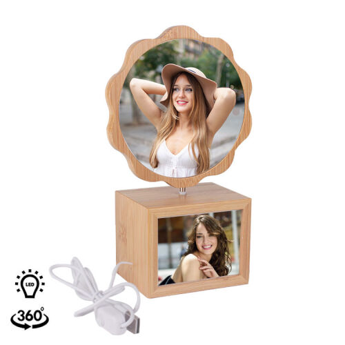 Dönen Ahşap Led'li Papatya Çerçeve - 9