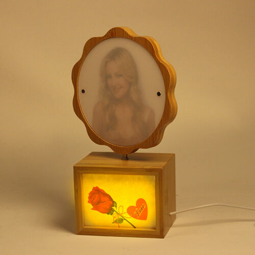 Dönen Ahşap Led'li Papatya Çerçeve - OFİSOMİ-T (1)