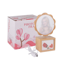 Dönen Ahşap Led'li Papatya Çerçeve - 4