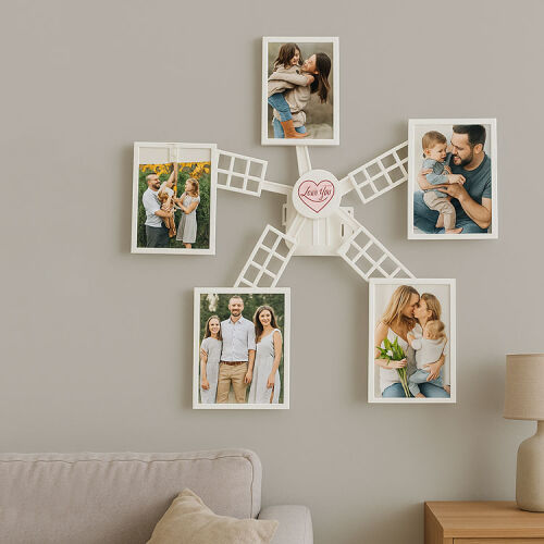 Dönen Dikdörtgen Değirmen Duvar Çerçevesi - 1