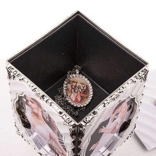 Dönen Müzikli Küp Çerçeve - Takı Kutusu - 5