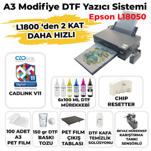 DTF A3 Tekstil Baskı Yazıcısı (CADLink) - 1