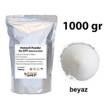 DTF Poliüretan Beyaz Transfer Baskı Tozu 1 Kg - OFİSOMİ-S