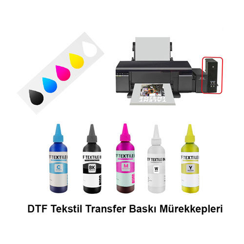 DTF Sarı Tekstil Baskı Mürekkebi 100 ml - OFİSOMİ-S (1)