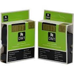 Dymo D1 Yedek Şerit 12mmX 7 Metre Siyah-Beyaz 45021 S0720610 - 1