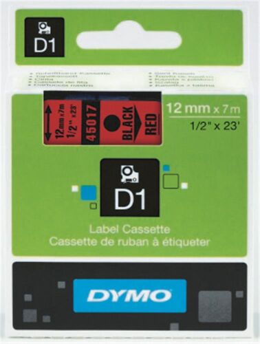 DYMO S0720560 D1 Yedek Şerit, 12 mm x 7 mt, Mavi- Siyah (45016) - 1