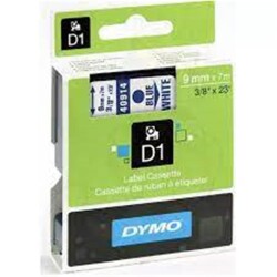 DYMO S0720690 D1 Yedek Şerit 9 mmx7mt Beyaz-Mavi 40914 - 1